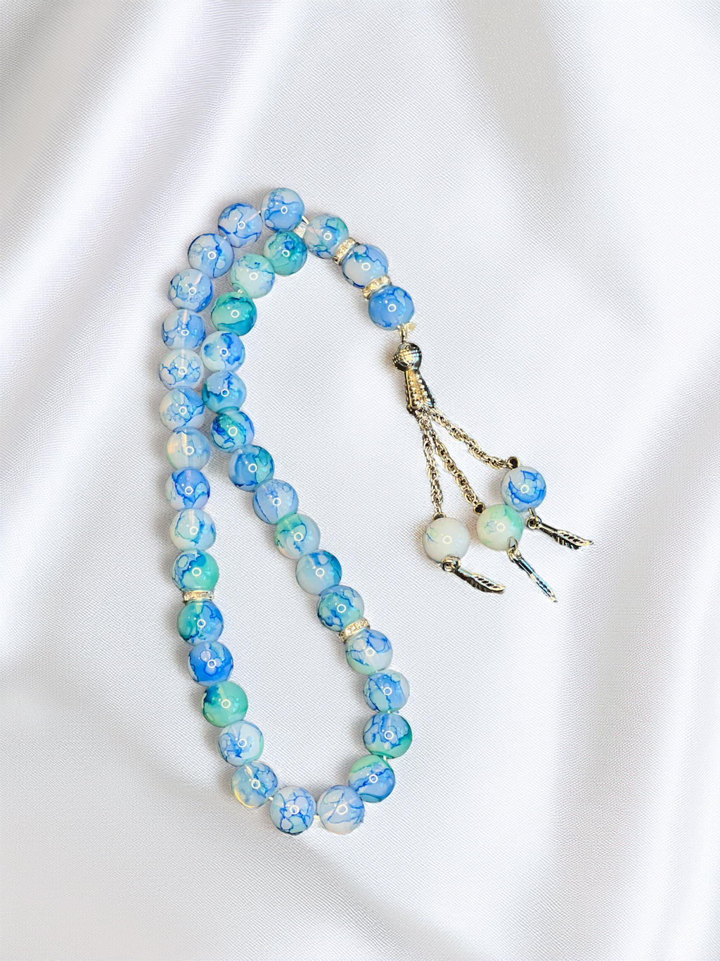 THE OASIS TASBIH - Celestial Blue Prayer Beads