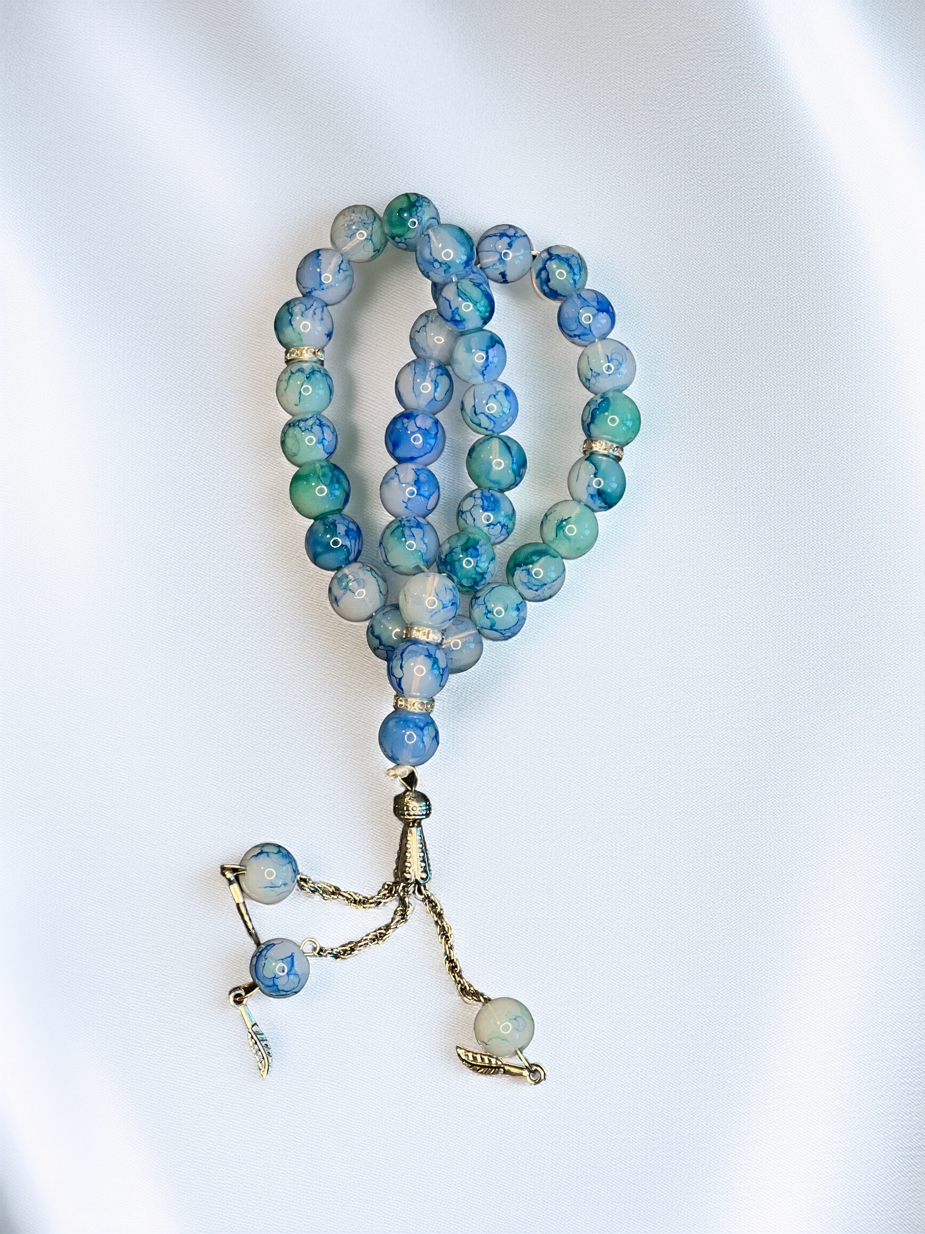 THE OASIS TASBIH - Celestial Blue Prayer Beads